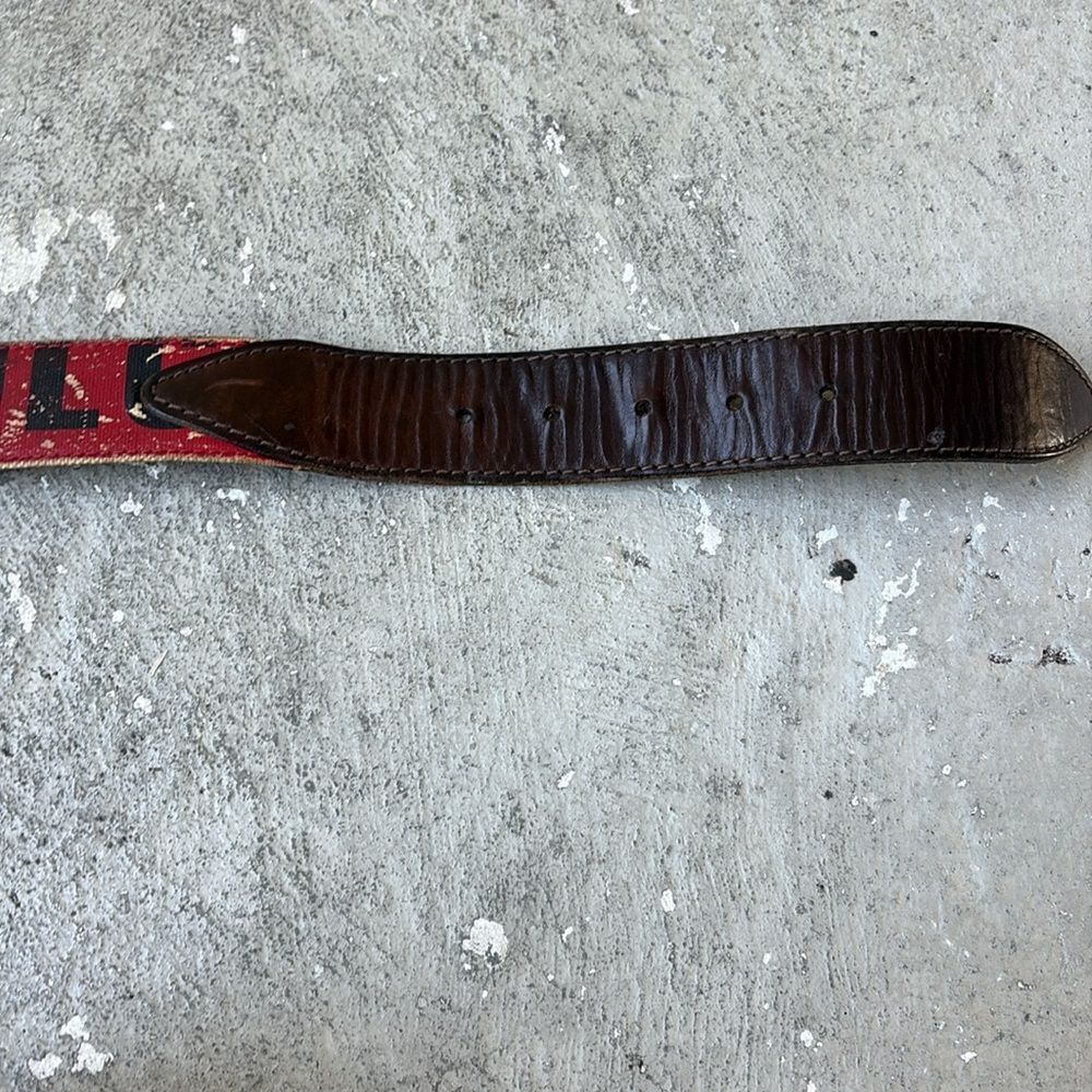 Dolce and Gabbana distressed red belt - Picture 2 of 9